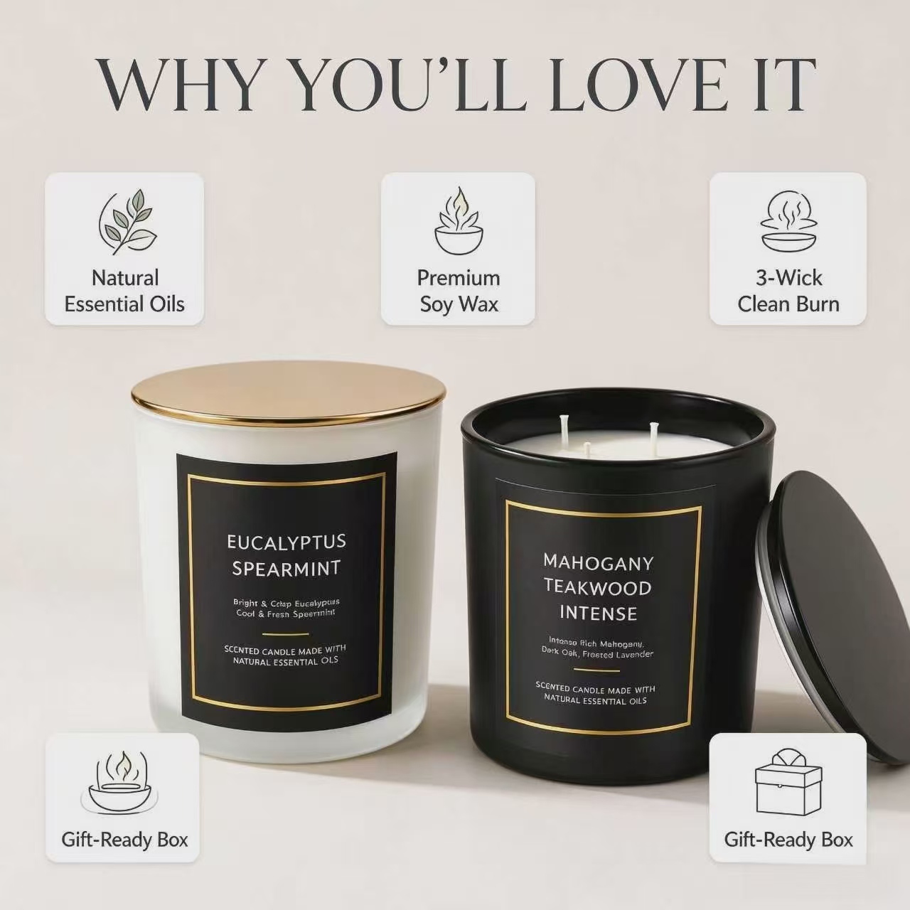 Scented Candles Romantic Air F - đánh giá và giá Home Fragrance Usa